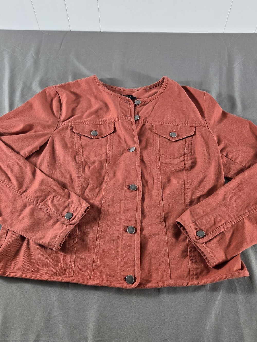 Pendleton Coral Button-Front Jean Jacket